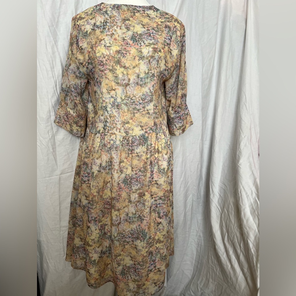 H&M Midi large  printed 3/4 sleeves dress